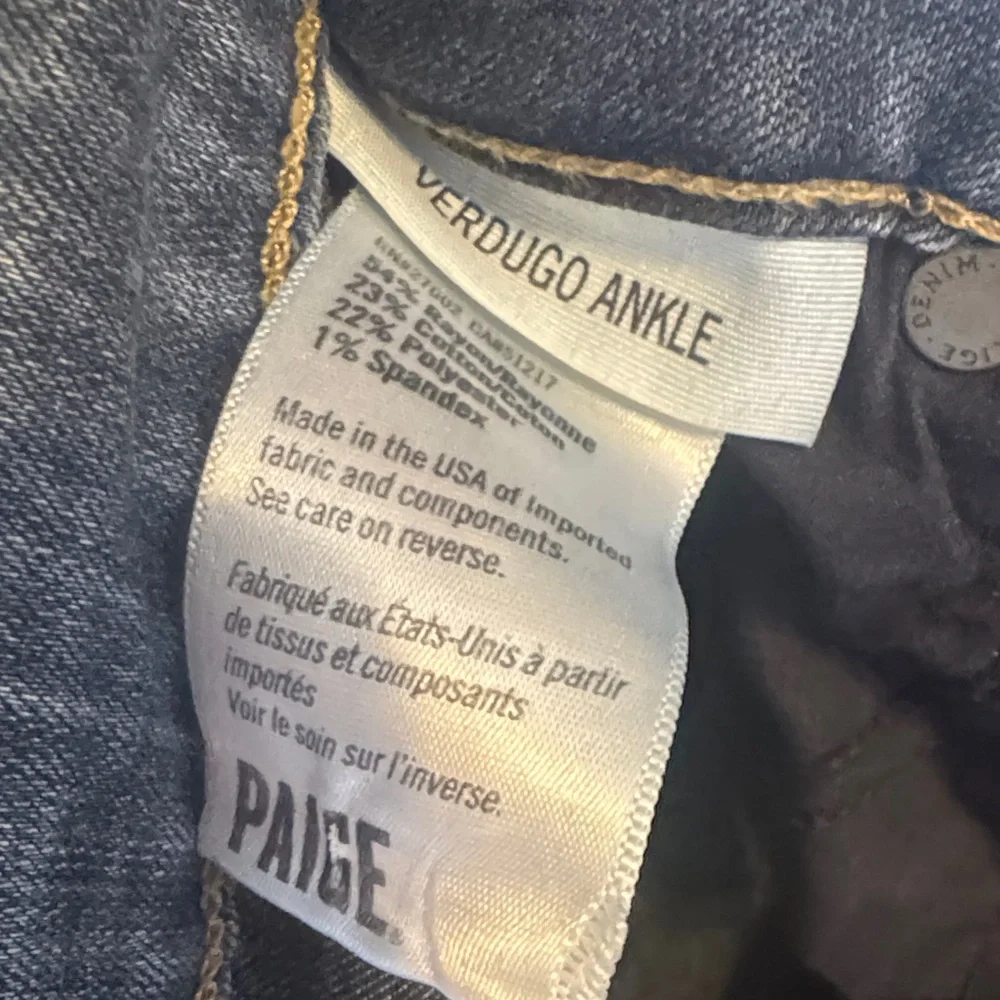 PAIGE Verdugo Dark Indigo High-Rise Skinny Jeans - Picture 3 of 5
